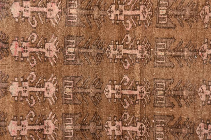 Detail image of 2' 3 x 4' 4 Hand Knotted Hamedan Persian Wool Runner Rug
