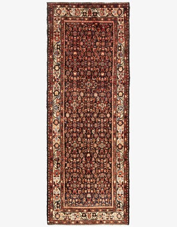 3' 8 x 10' 4 Hamedan Wool Runner Rug