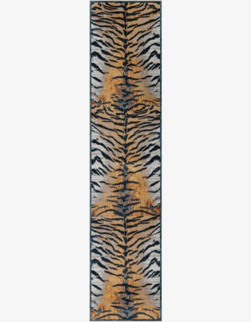 Light Brown Kamala Washable Runner Rug