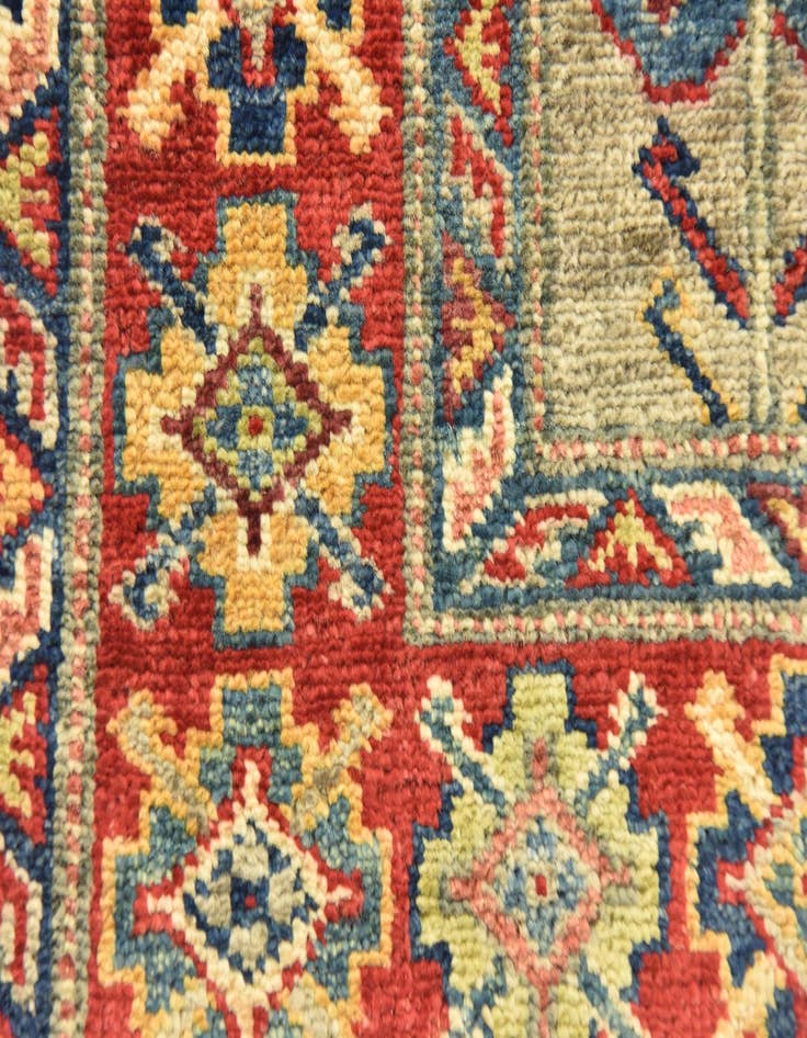 Detail image of 2' 7 x 9' 9  Hand Knotted Kazak Oriental Runner Rug