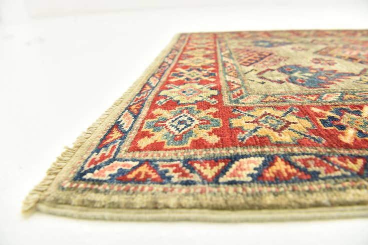 Detail image of 2' 7 x 9' 9 Hand Knotted Kazak Oriental Runner Rug