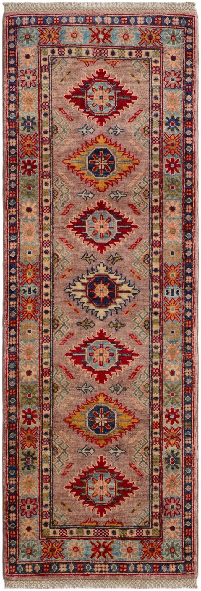 2' 1 x 6' Hand Knotted Kazak Runner Rug
