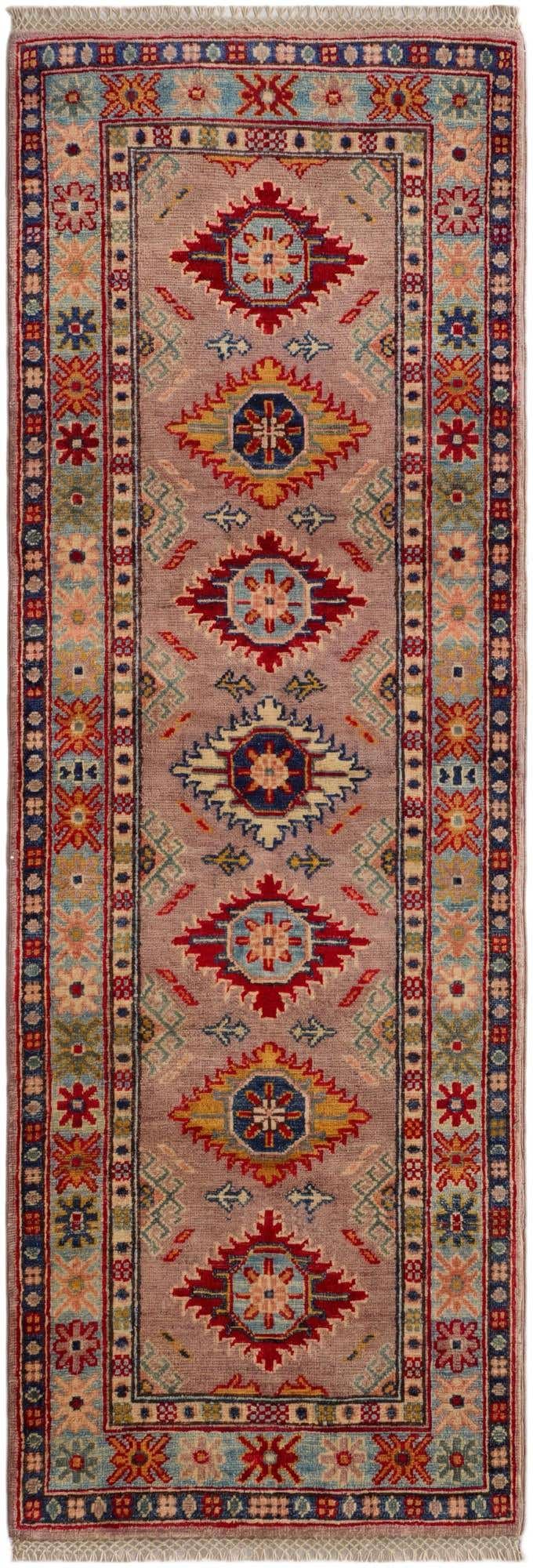 2' 1 x 6' Hand Knotted Kazak Runner Rug