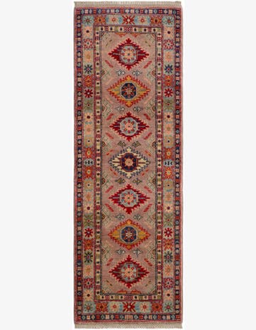 2' 1 x 6' Hand Knotted Kazak Runner Rug