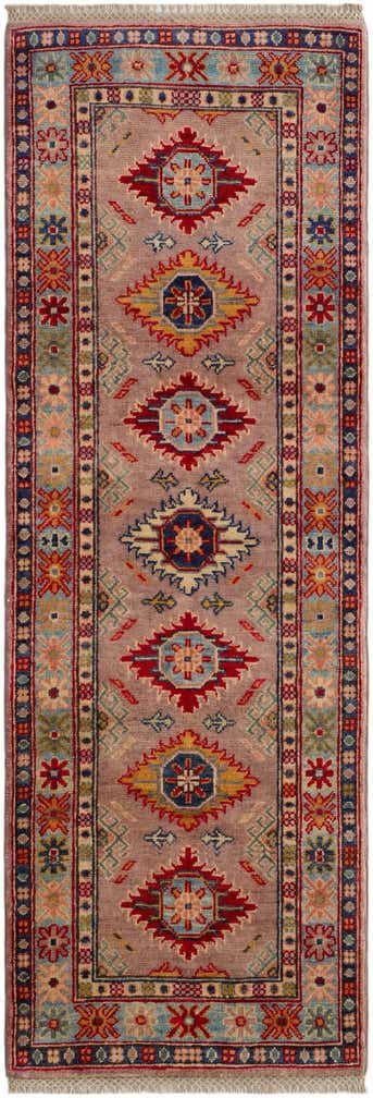 2' 1 x 6' Hand Knotted Kazak Runner Rug