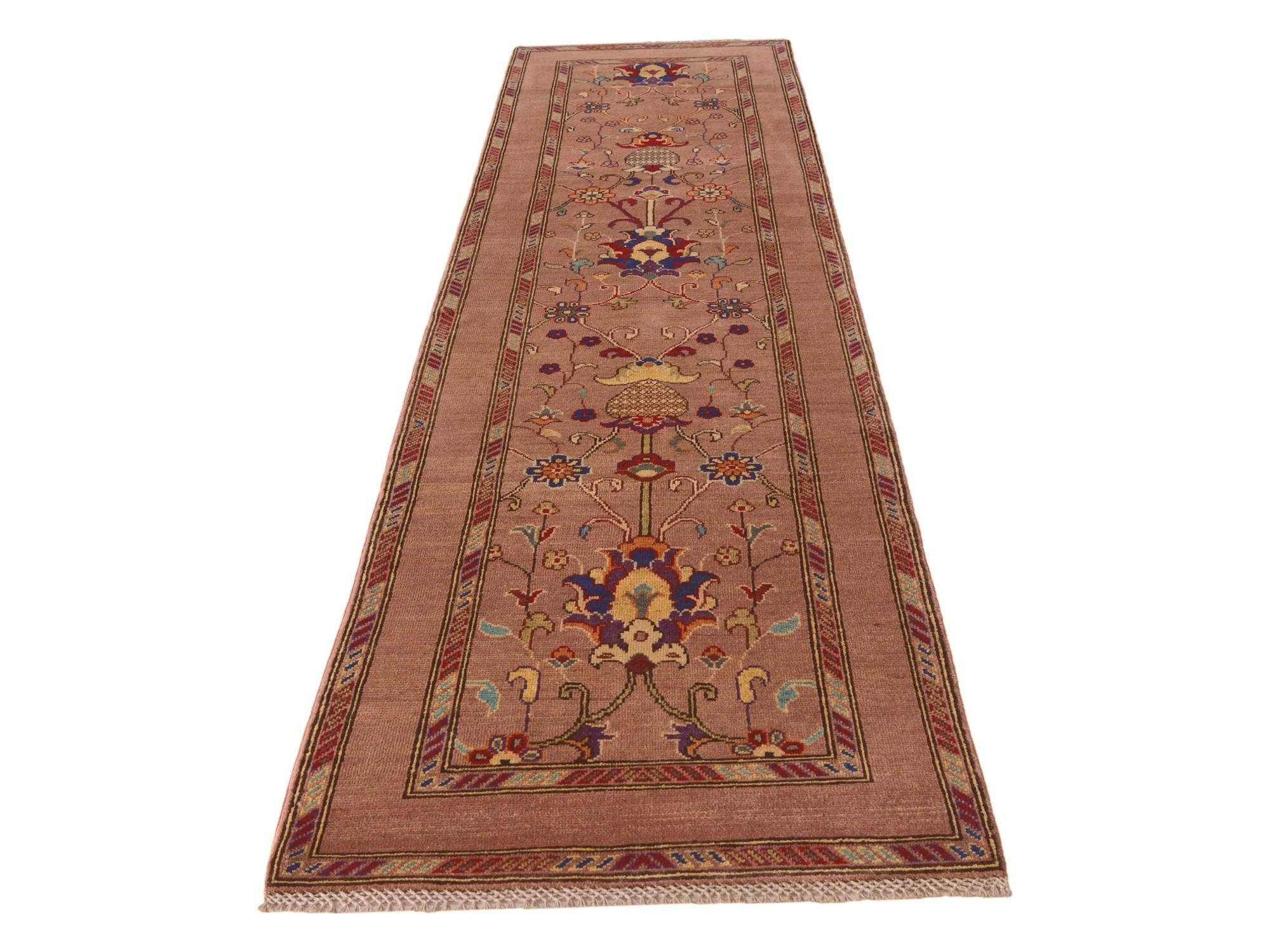 2' 9 x 10' 3 Hand Knotted Kazak Runner Rug