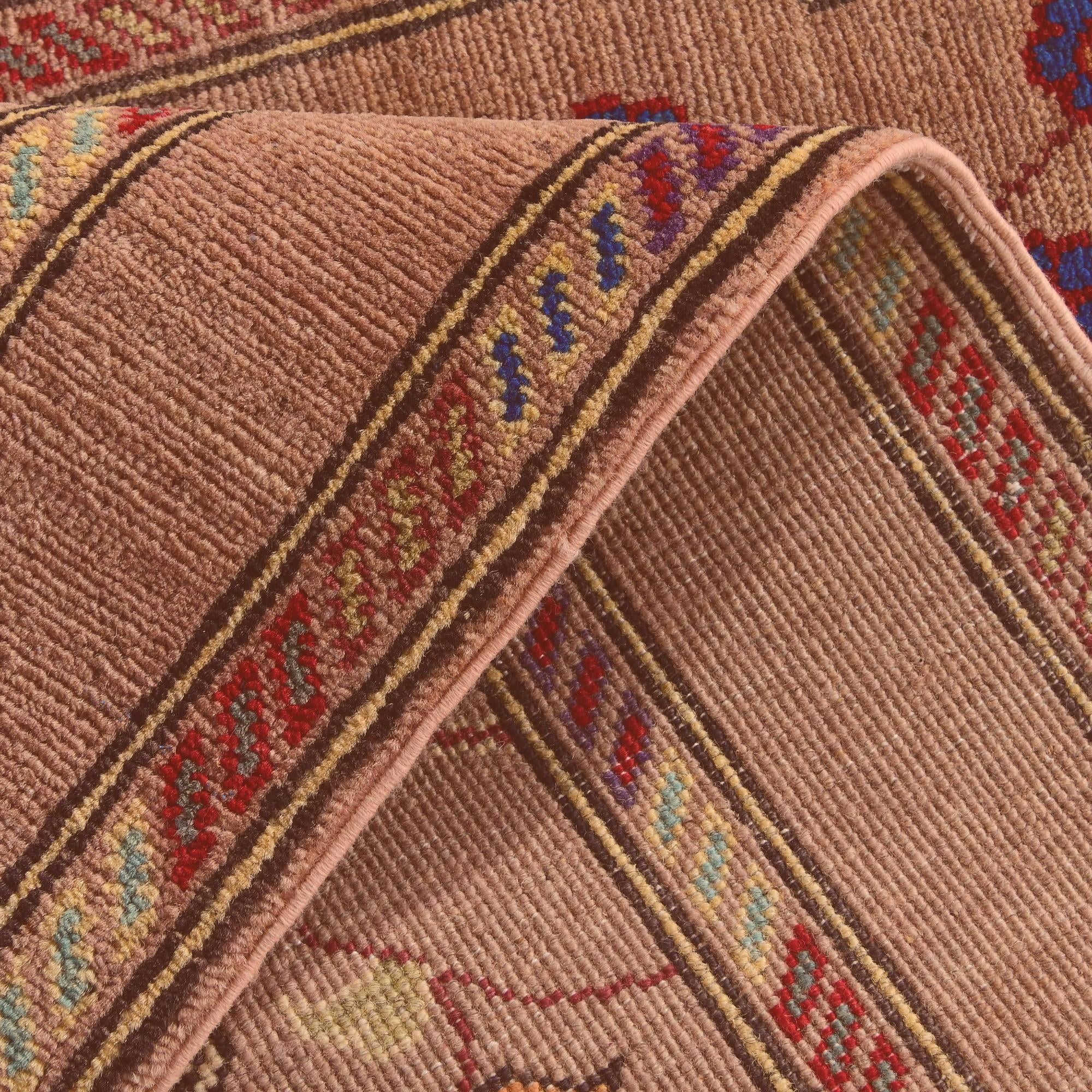 2' 9 x 10' 3 Hand Knotted Kazak Runner Rug