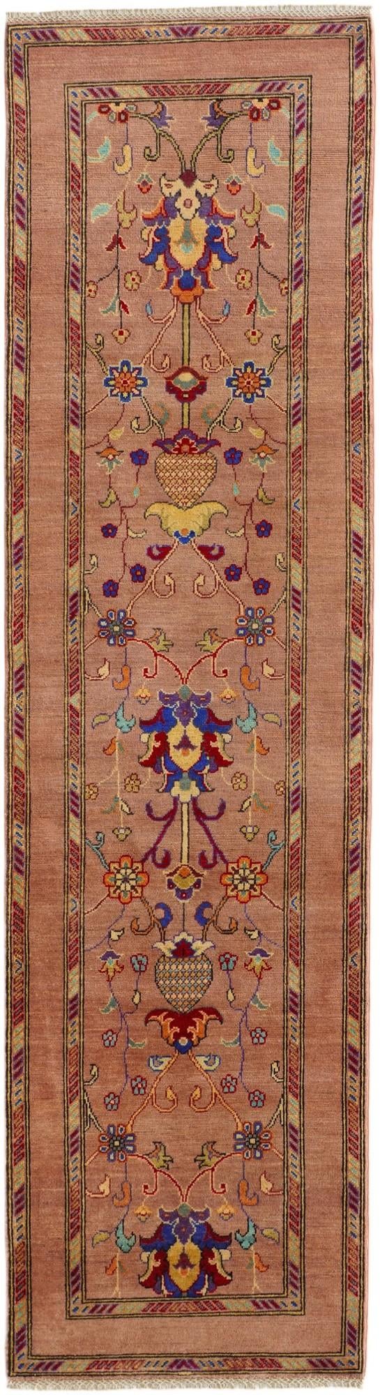 2' 9 x 10' 3 Hand Knotted Kazak Runner Rug