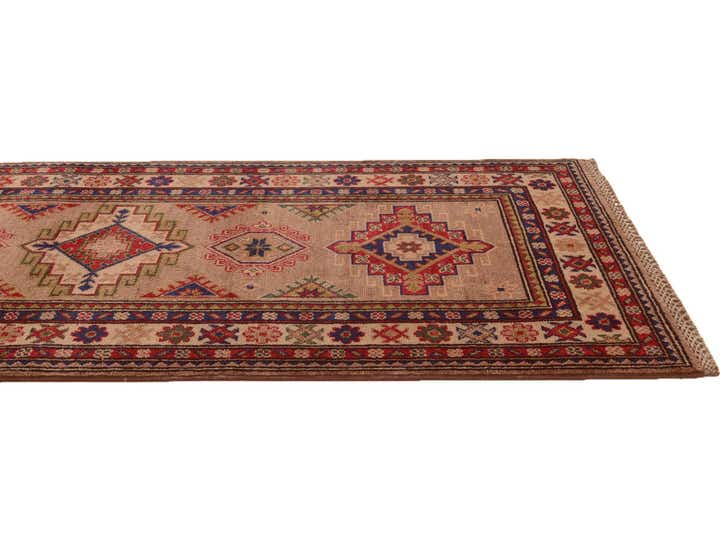 2' 7 x 9' 9 Hand Knotted Kazak Runner Rug