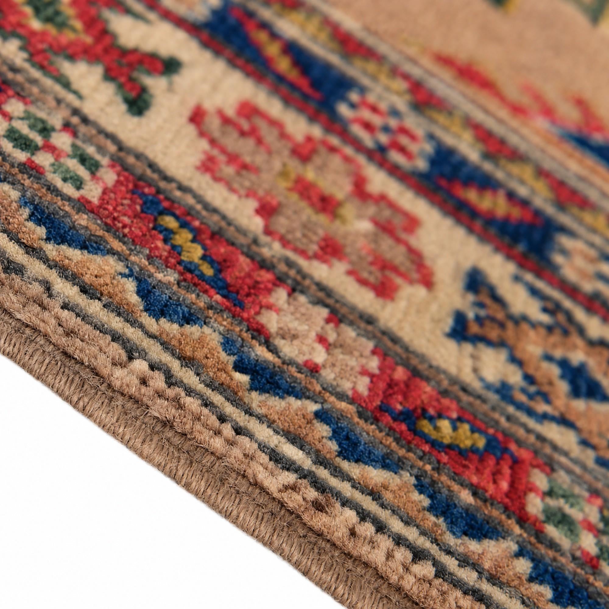 Detail image 8 of 12: 2' 7 x 9' 9 Hand Knotted Kazak Runner Rug