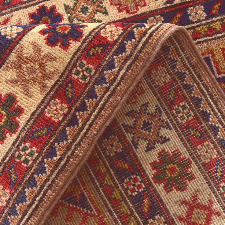 Detail image of 2' 7 x 9' 9 Hand Knotted Kazak Runner Rug