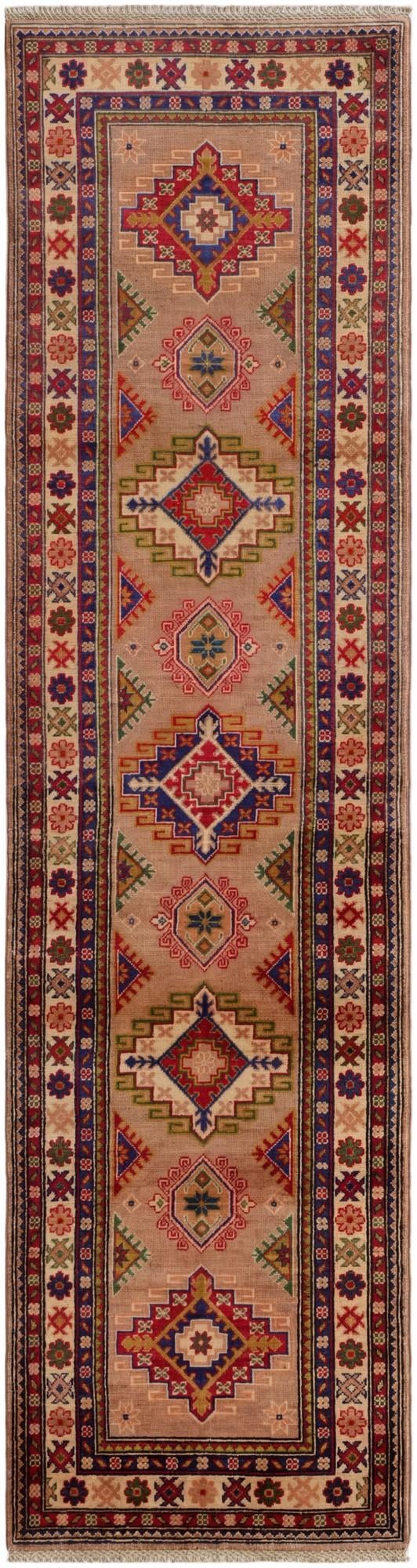 2' 7 x 9' 9 Hand Knotted Kazak Runner Rug