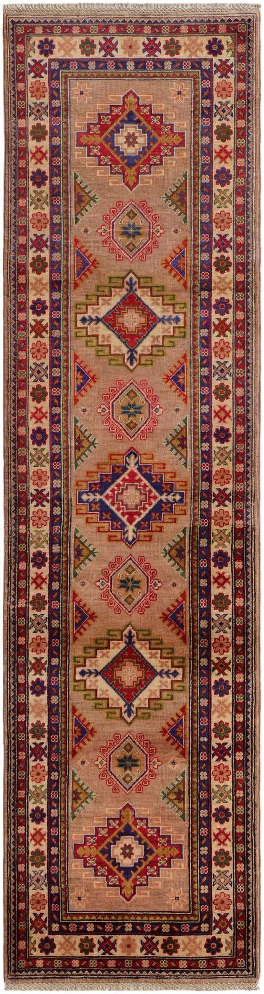 2' 7 x 9' 9 Hand Knotted Kazak Runner Rug