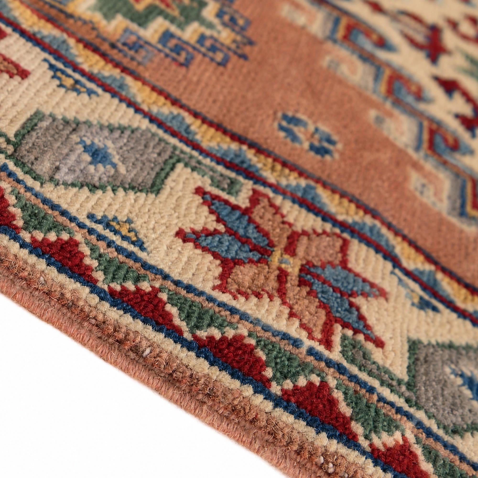 80cm x 235cm Hand Knotted Kazak Runner Rug