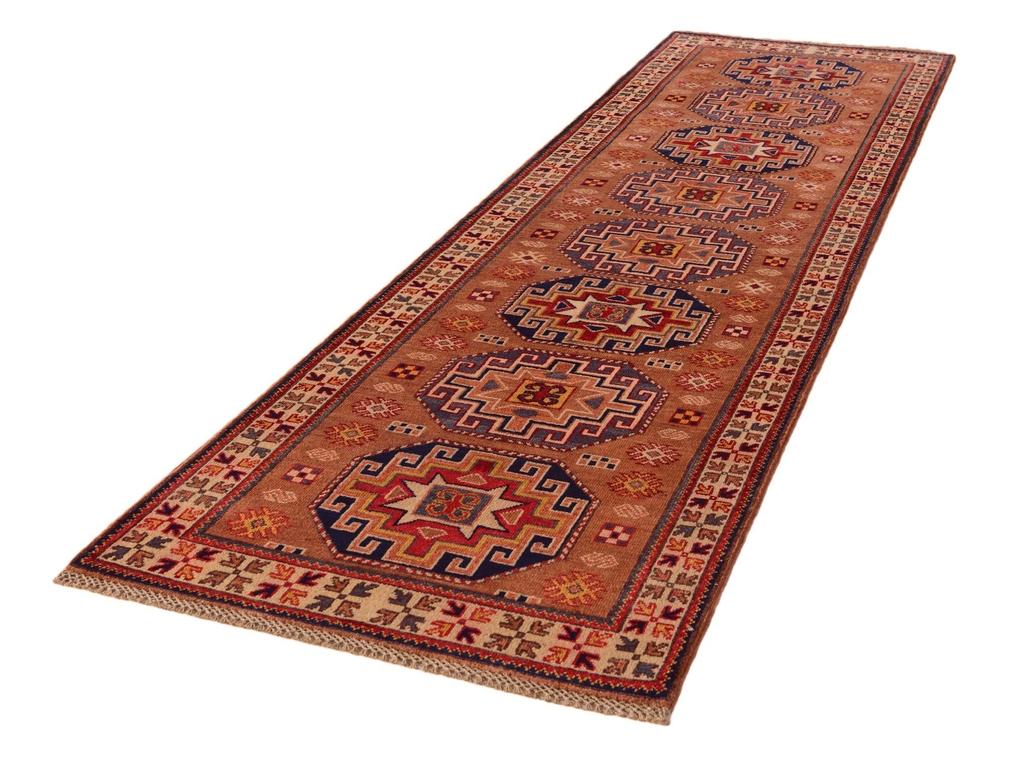 2' 9 x 10' Hand Knotted Kazak Runner Rug