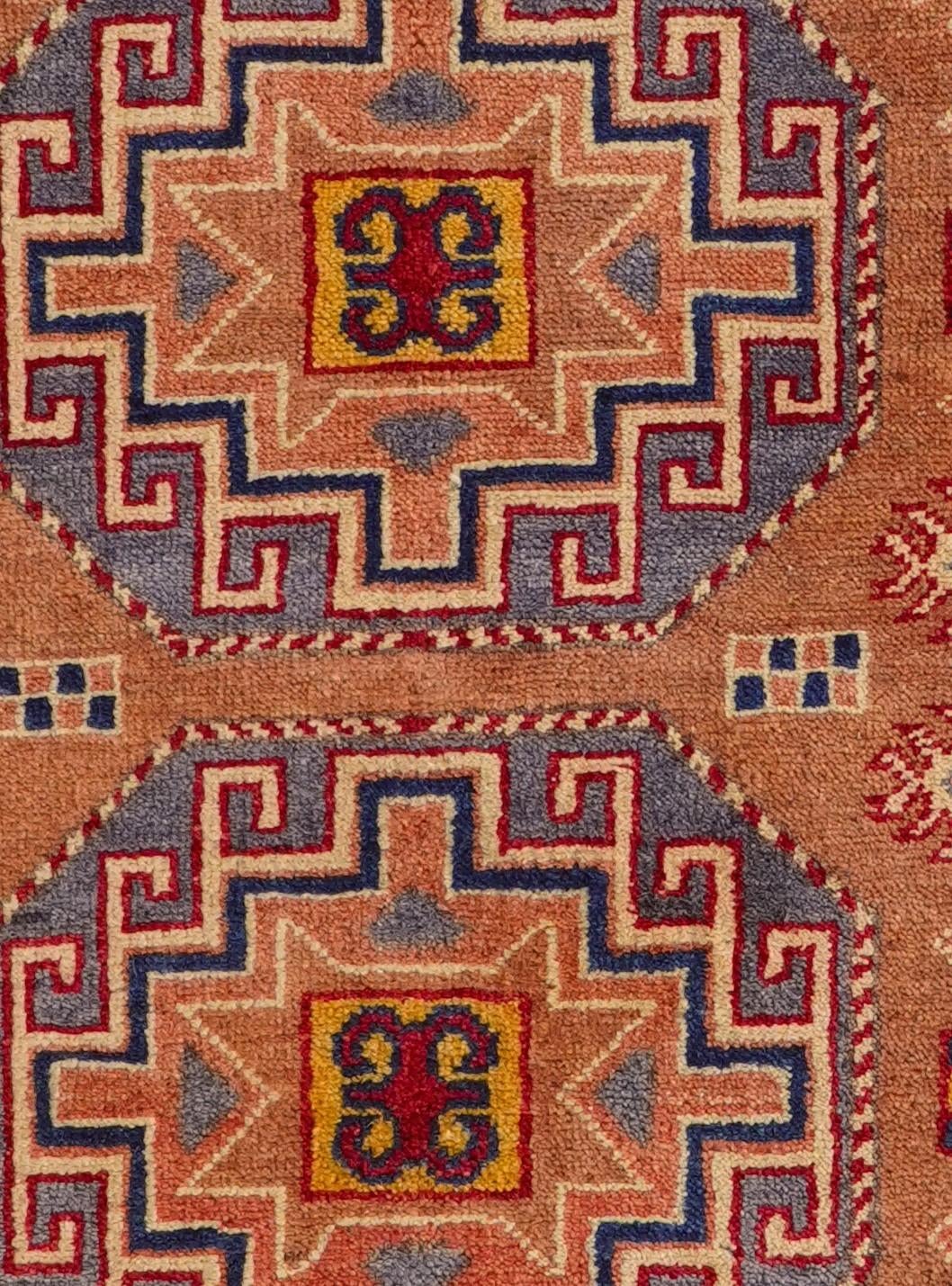 2' 9 x 10' Hand Knotted Kazak Runner Rug