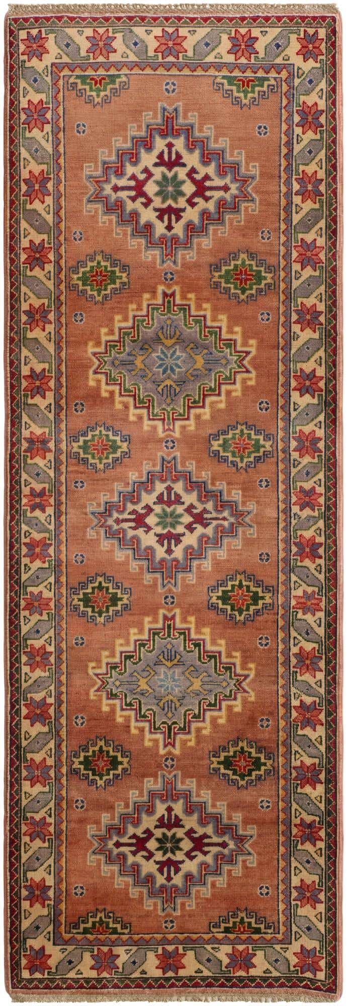 2' 8 x 7' 10 Hand Knotted Kazak Runner Rug