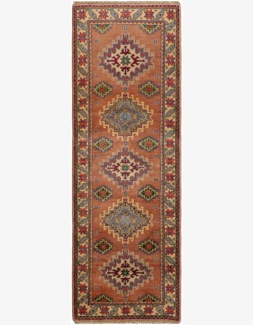 2' 8 x 7' 10 Hand Knotted Kazak Runner Rug