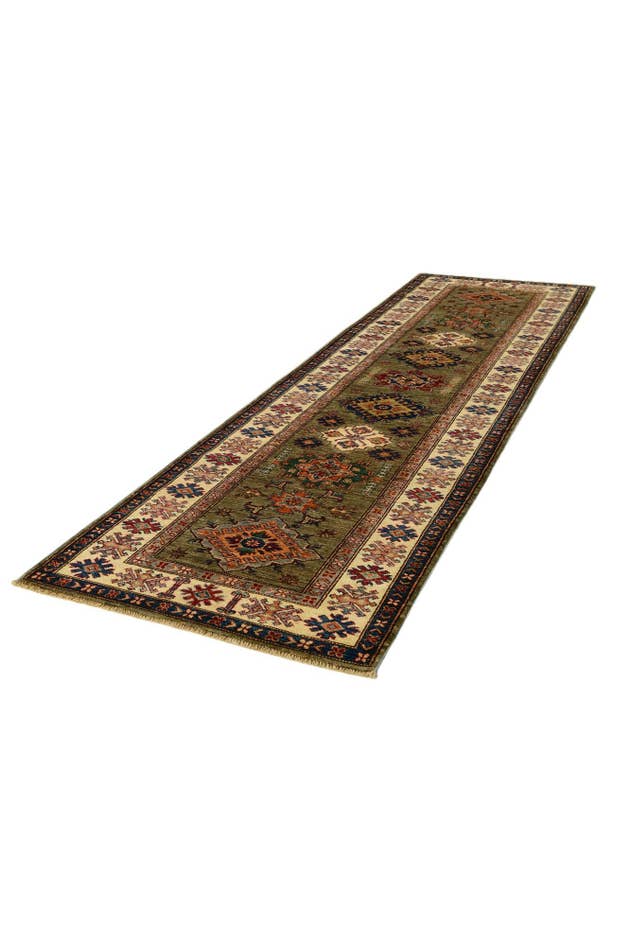 Detail image of 2' 9 x 10' Hand Knotted Kazak Runner Rug