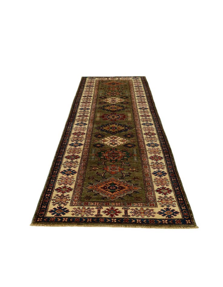 Detail image of 2' 9 x 10' Hand Knotted Kazak Runner Rug