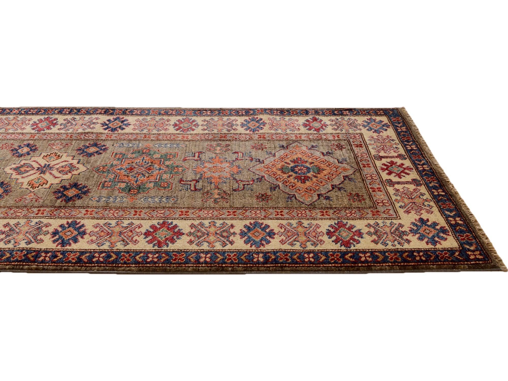 2' 9 x 10' Hand Knotted Kazak Runner Rug