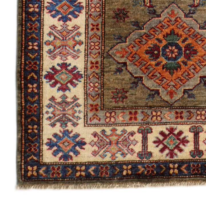 2' 9 x 10' Hand Knotted Kazak Runner Rug