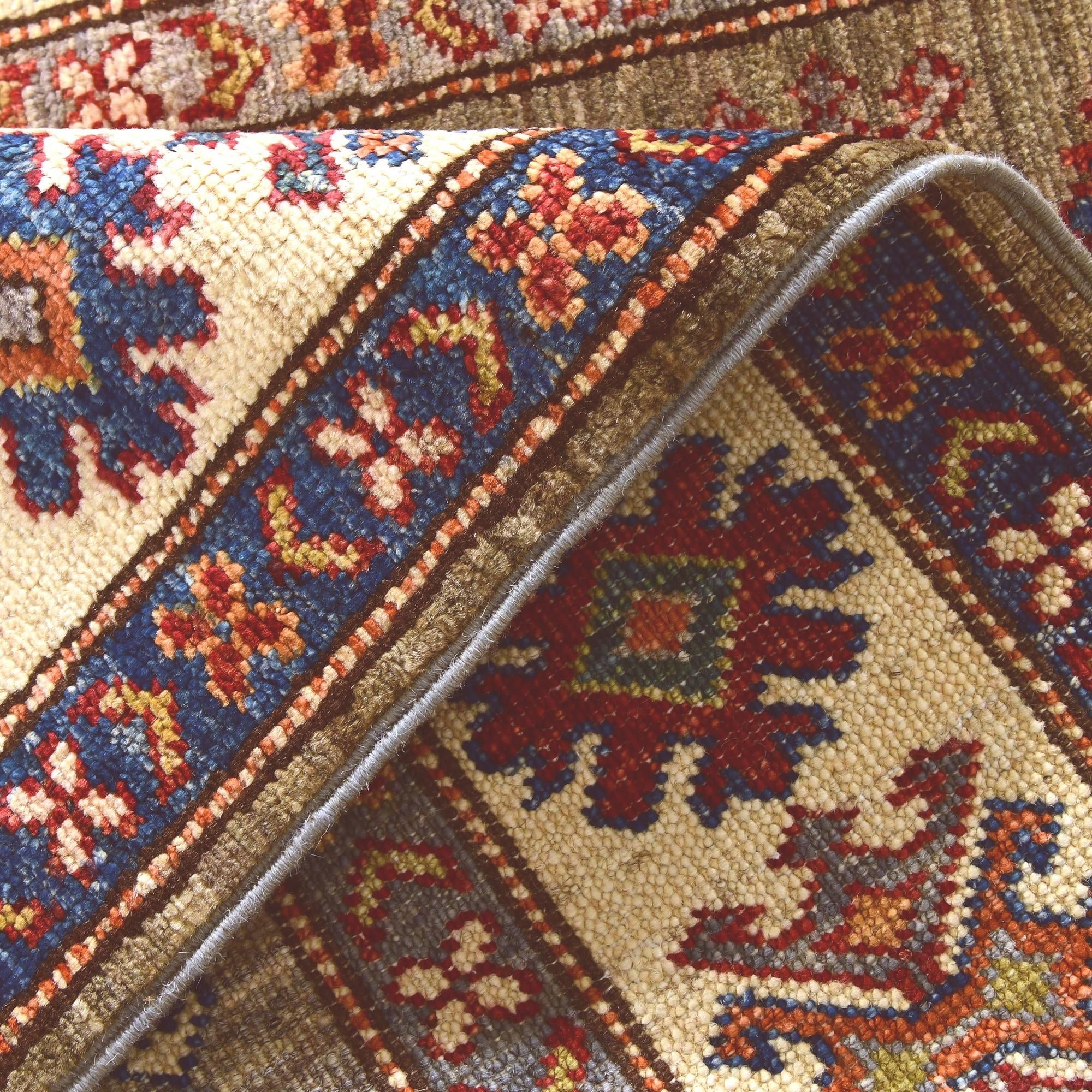 2' 9 x 10' Hand Knotted Kazak Runner Rug