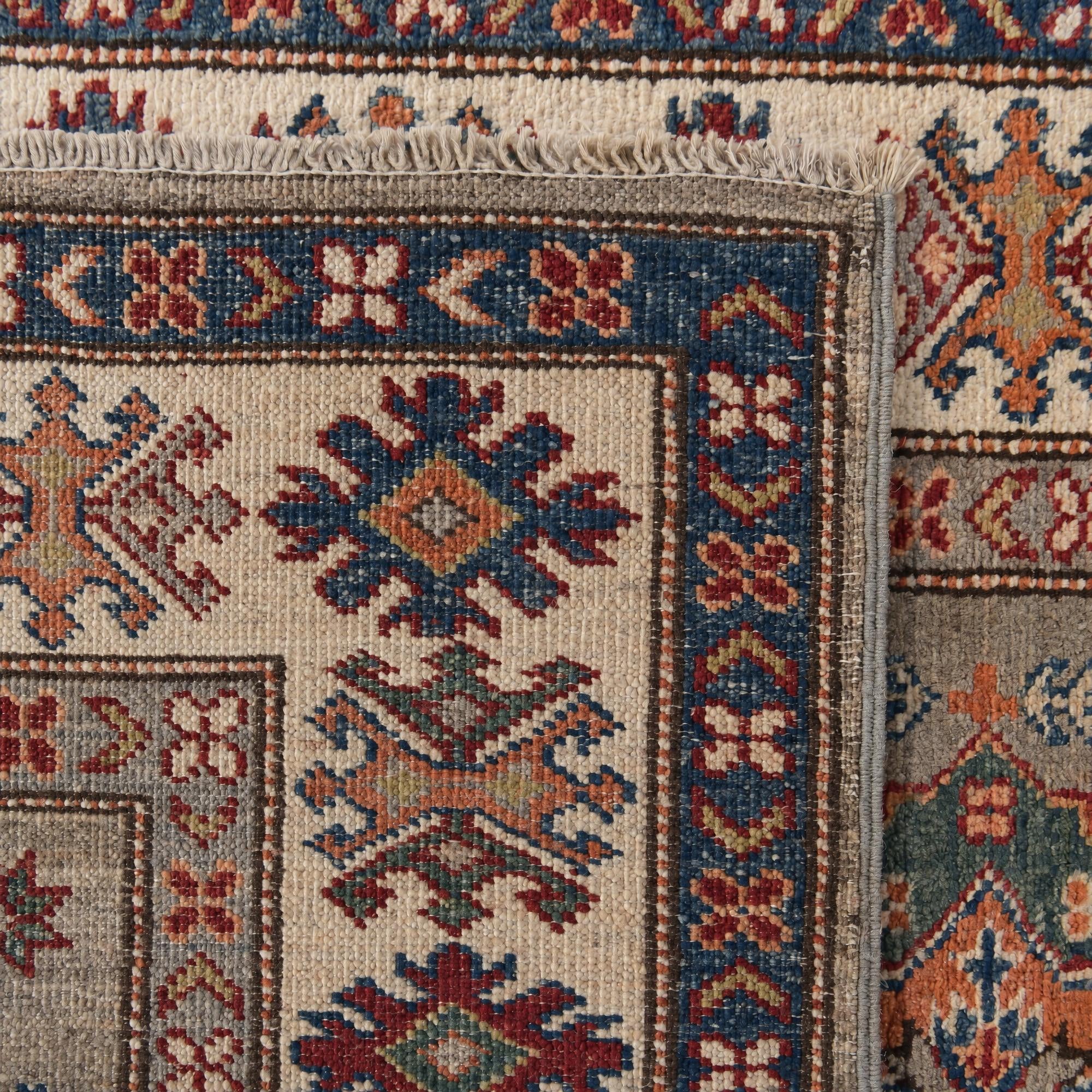 85cm x 305cm Hand Knotted Kazak Runner Rug