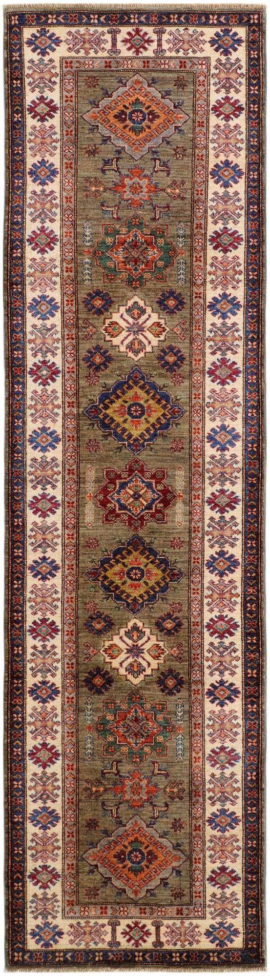 2' 9 x 10' Hand Knotted Kazak Runner Rug