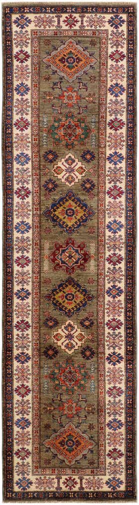 2' 9 x 10' Hand Knotted Kazak Runner Rug