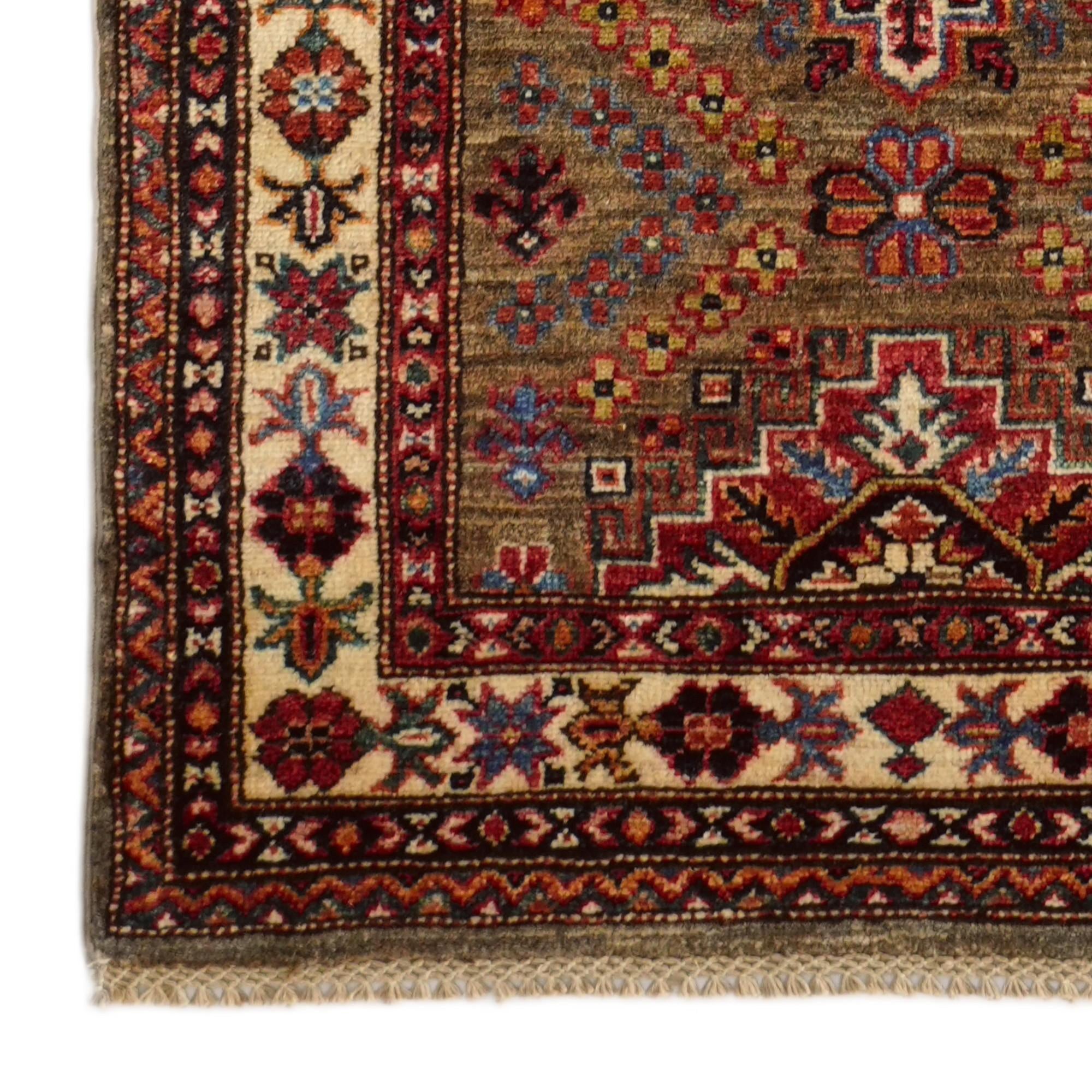 2' 8 x 9' 1 Hand Knotted Kazak Runner Rug