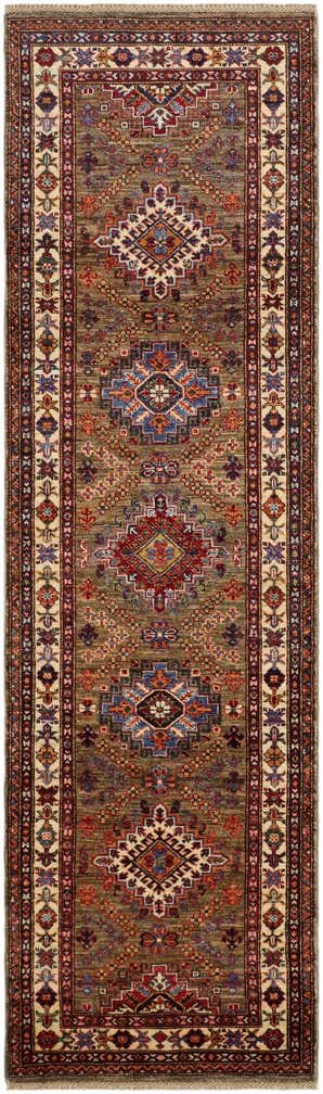 2' 8 x 9' 1 Hand Knotted Kazak Runner Rug