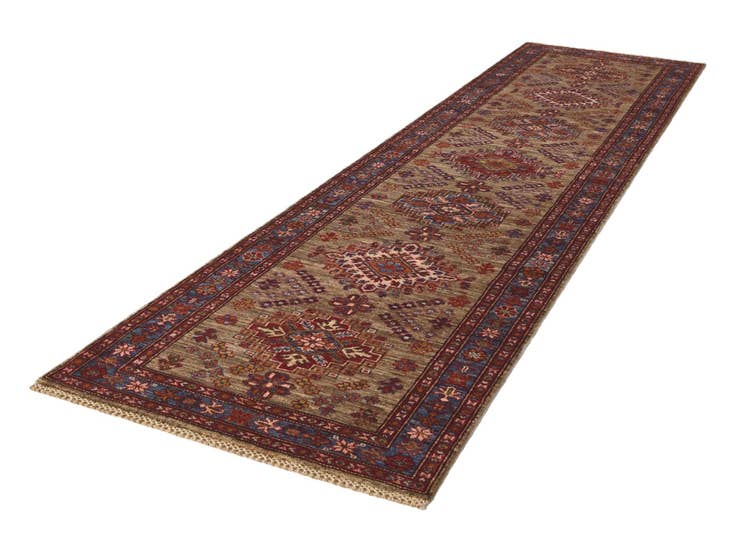 Detail image of 2' 9 x 10' 7 Hand Knotted Kazak Runner Rug