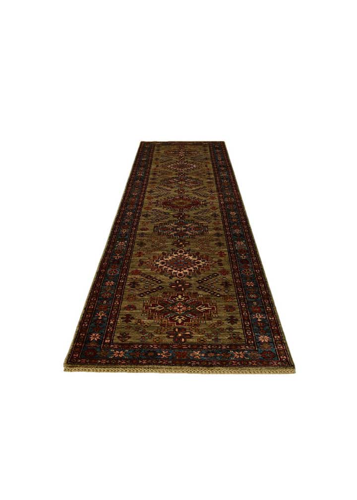 2' 9 x 10' 7 Hand Knotted Kazak Runner Rug