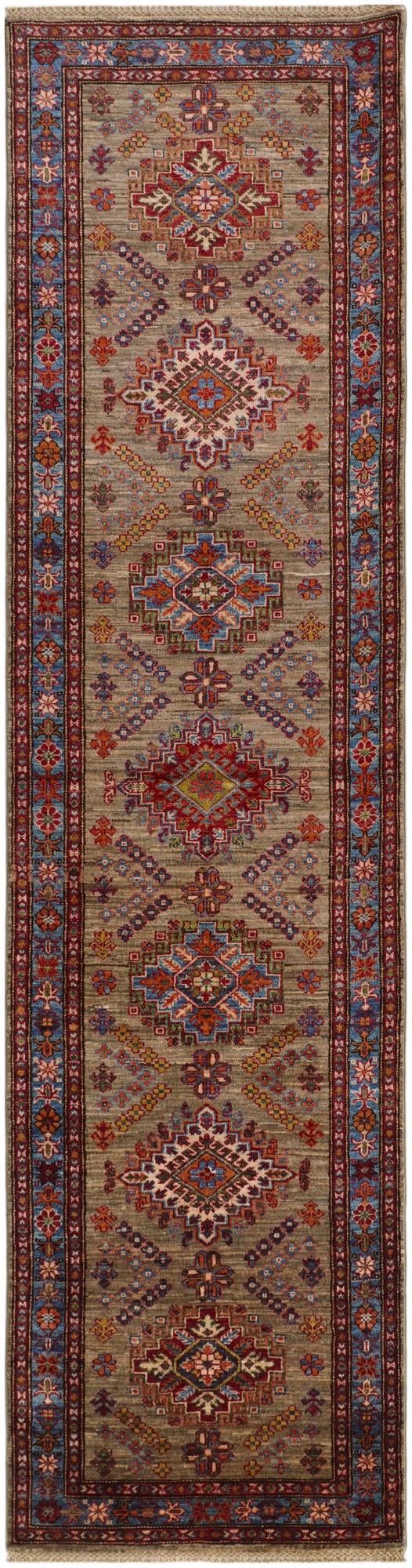 2' 9 x 10' 7 Hand Knotted Kazak Runner Rug