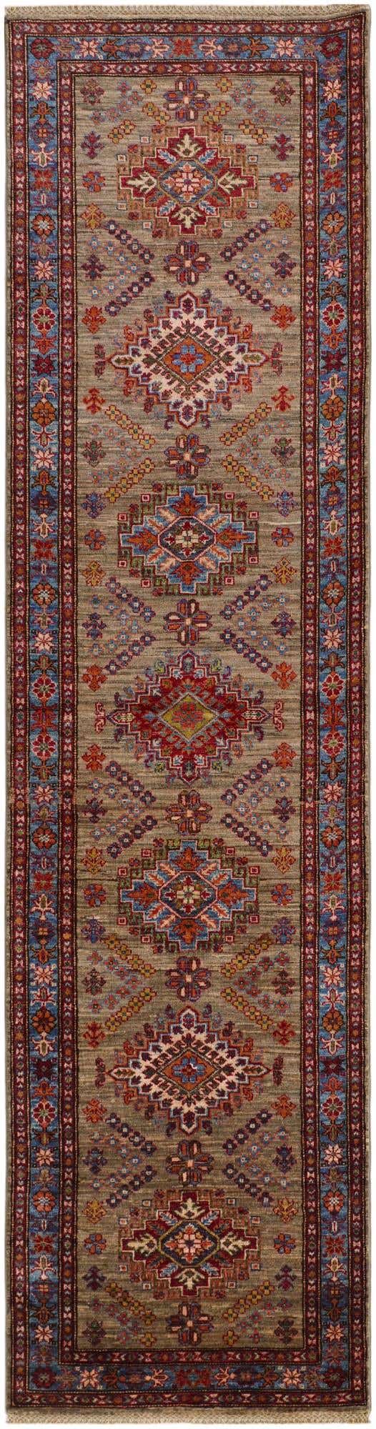 2' 9 x 10' 7 Hand Knotted Kazak Runner Rug