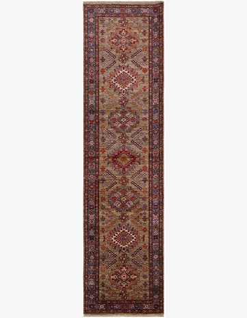 2' 9 x 10' 7 Hand Knotted Kazak Runner Rug