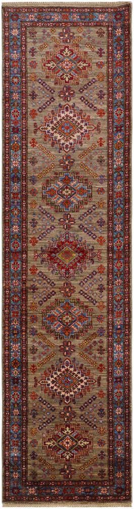 2' 9 x 10' 7 Hand Knotted Kazak Runner Rug