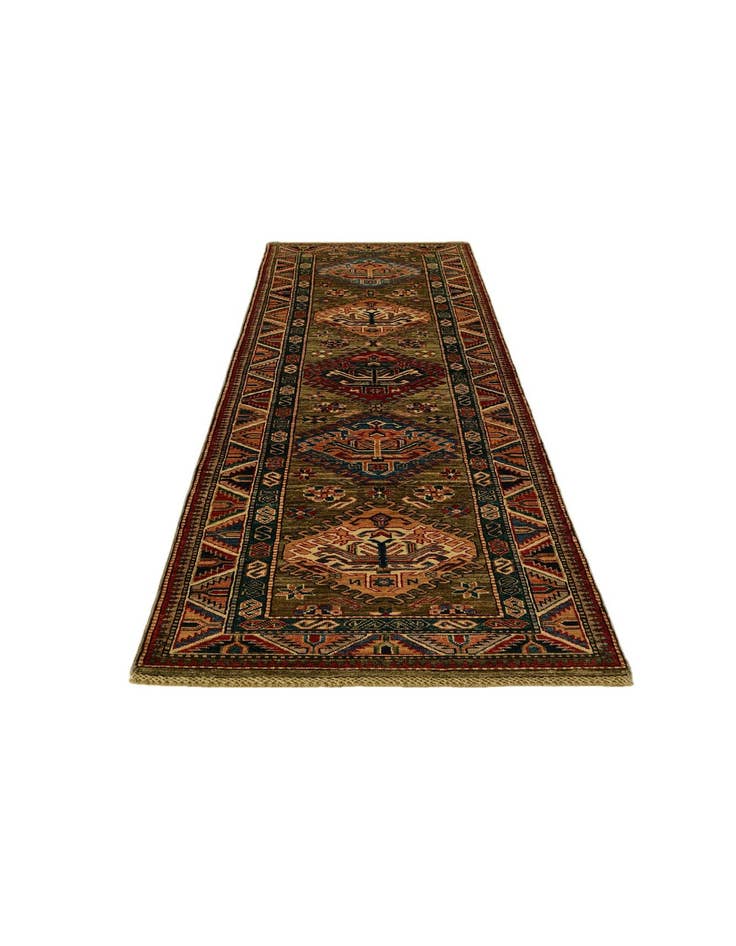 Detail image of 2' 7 x 9' 2 Hand Knotted Kazak Runner Rug