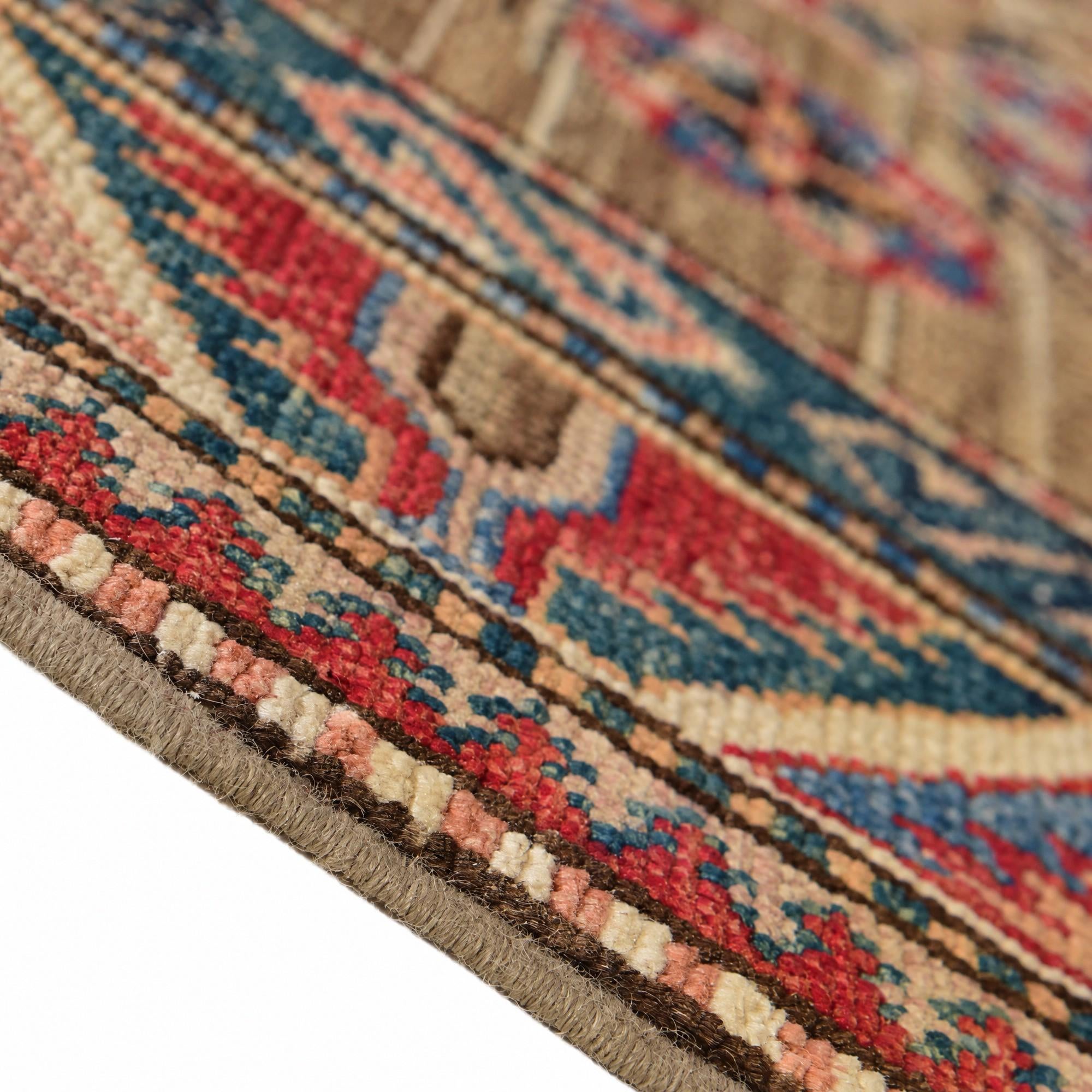 80cm x 280cm anudado a mano Kazak Alfombra Pasillera