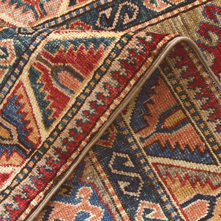 2' 7 x 9' 2 Hand Knotted Kazak Runner Rug