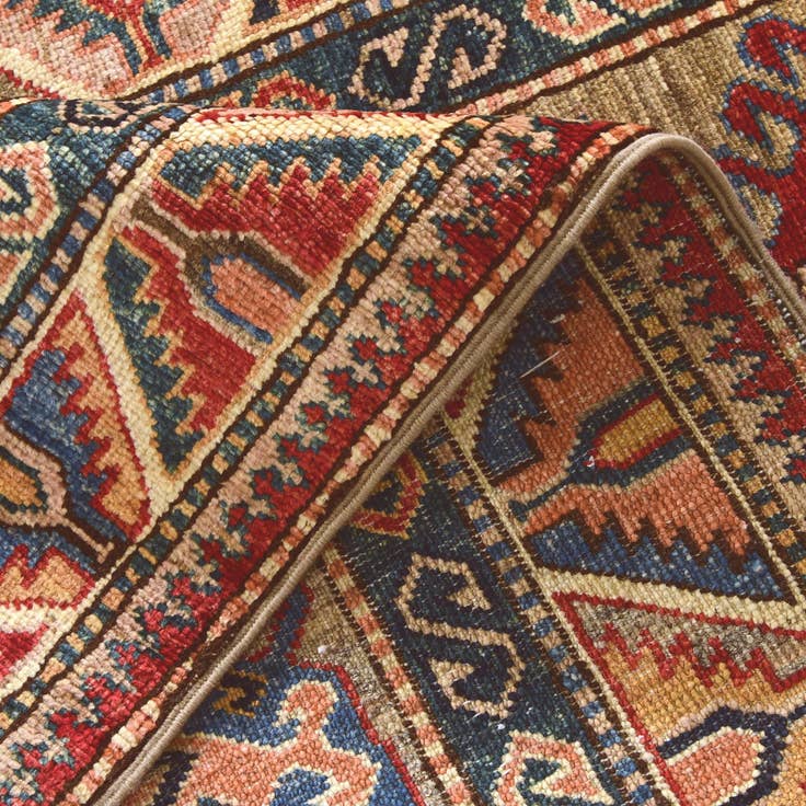 Detail image of 2' 7 x 9' 2 Hand Knotted Kazak Runner Rug