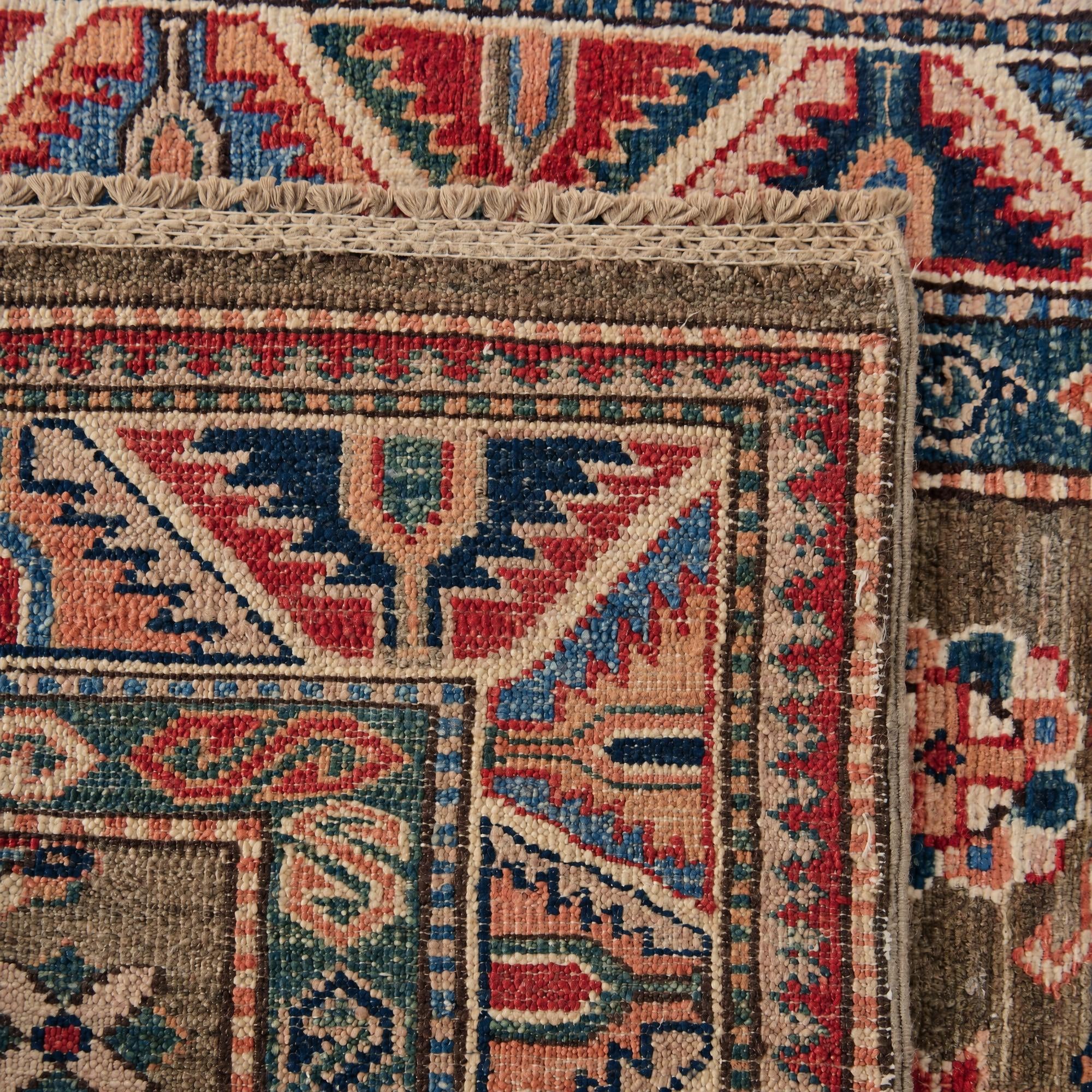 80cm x 280cm anudado a mano Kazak Alfombra Pasillera