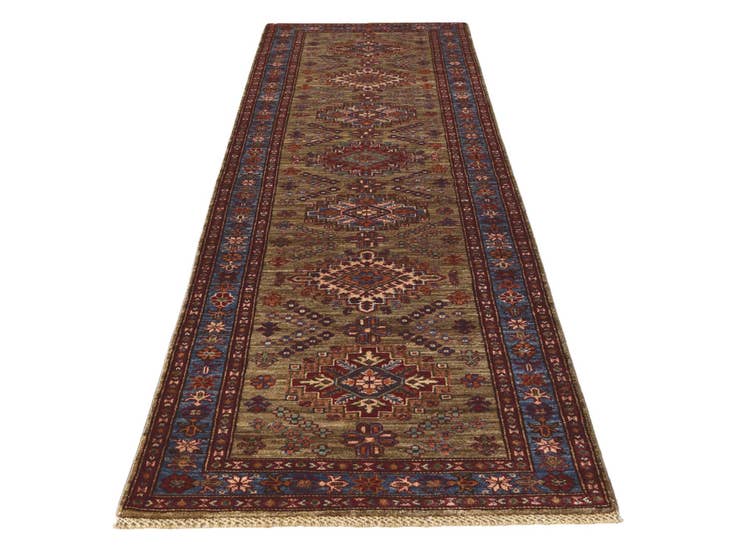 Detail image of 2' 11 x 10' 1 Hand Knotted Kazak Runner Rug