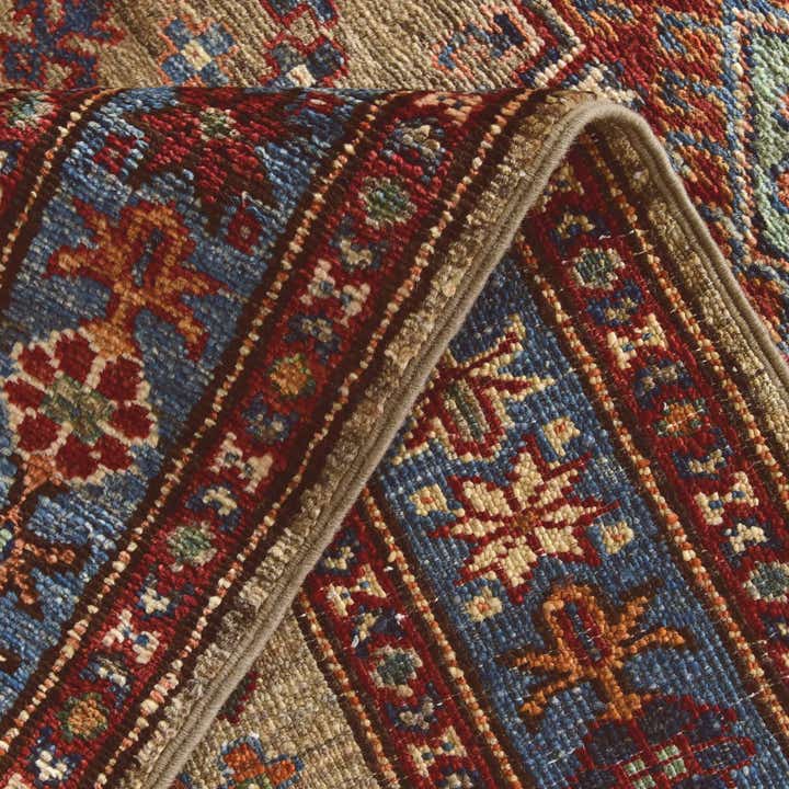 2' 11 x 10' 1 Hand Knotted Kazak Runner Rug