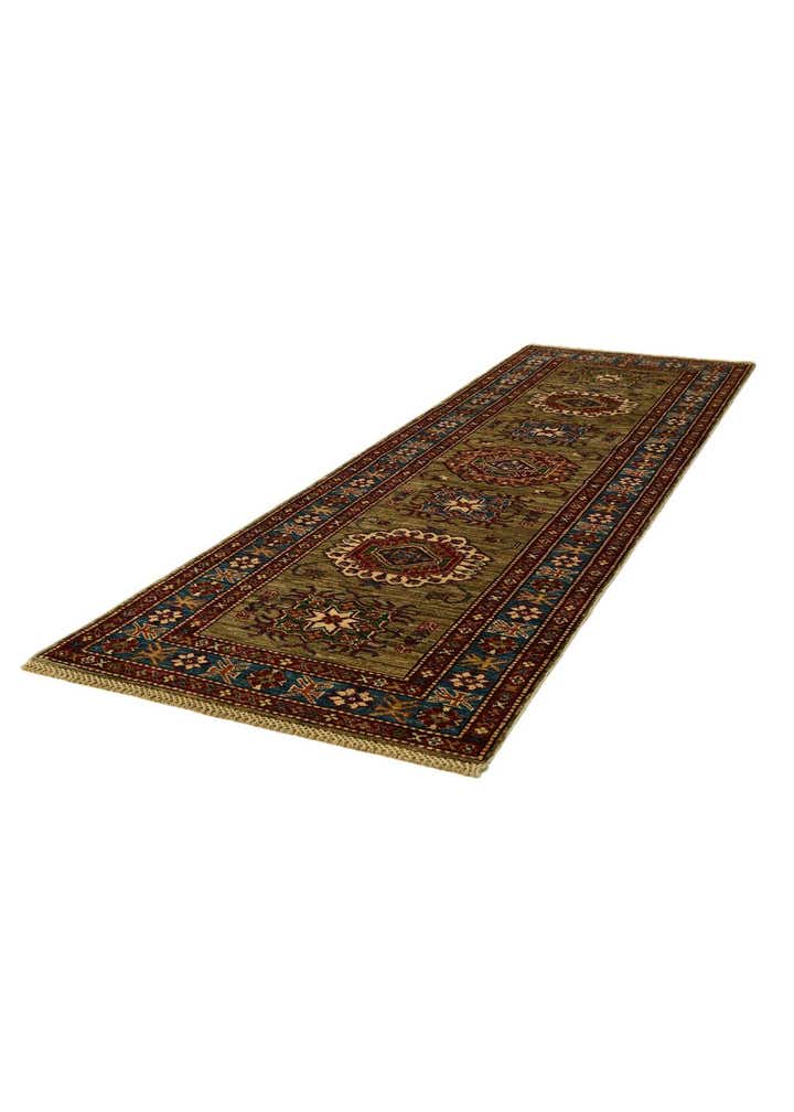2' 7 x 8' 8 Hand Knotted Kazak Runner Rug