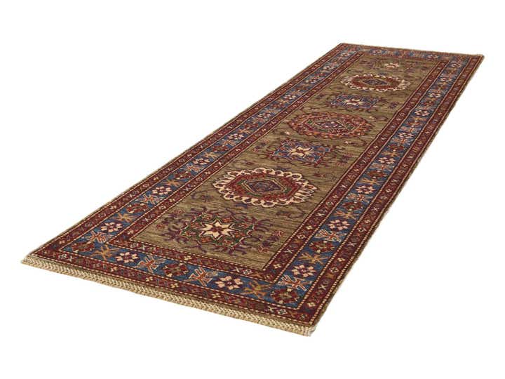 2' 7 x 8' 8 Hand Knotted Kazak Runner Rug