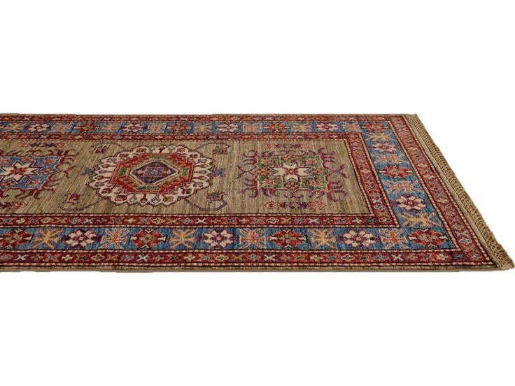 Detail image of 2' 7 x 8' 8 Hand Knotted Kazak Runner Rug