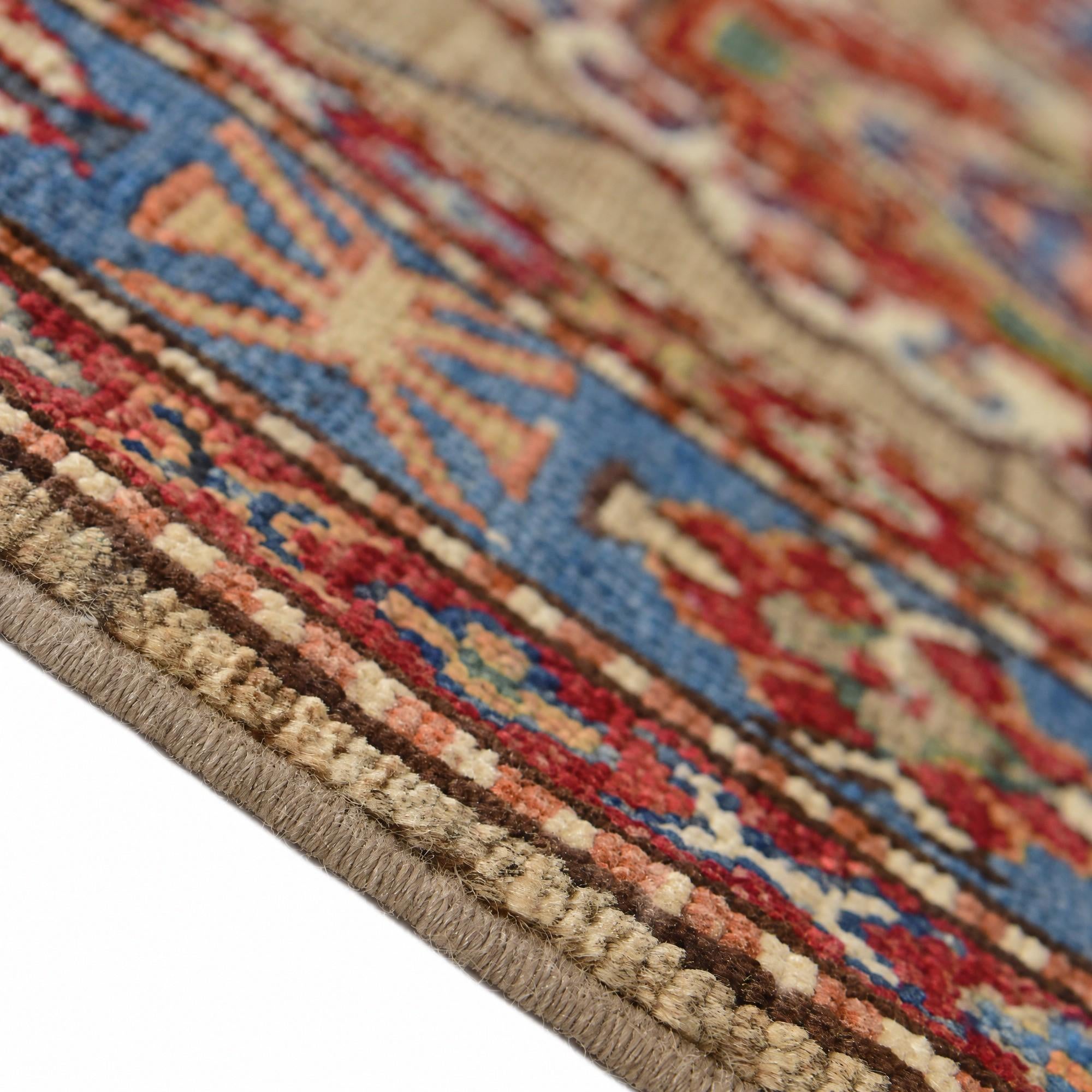 Detail image 8 of 12: 2' 7 x 8' 8 Hand Knotted Kazak Runner Rug