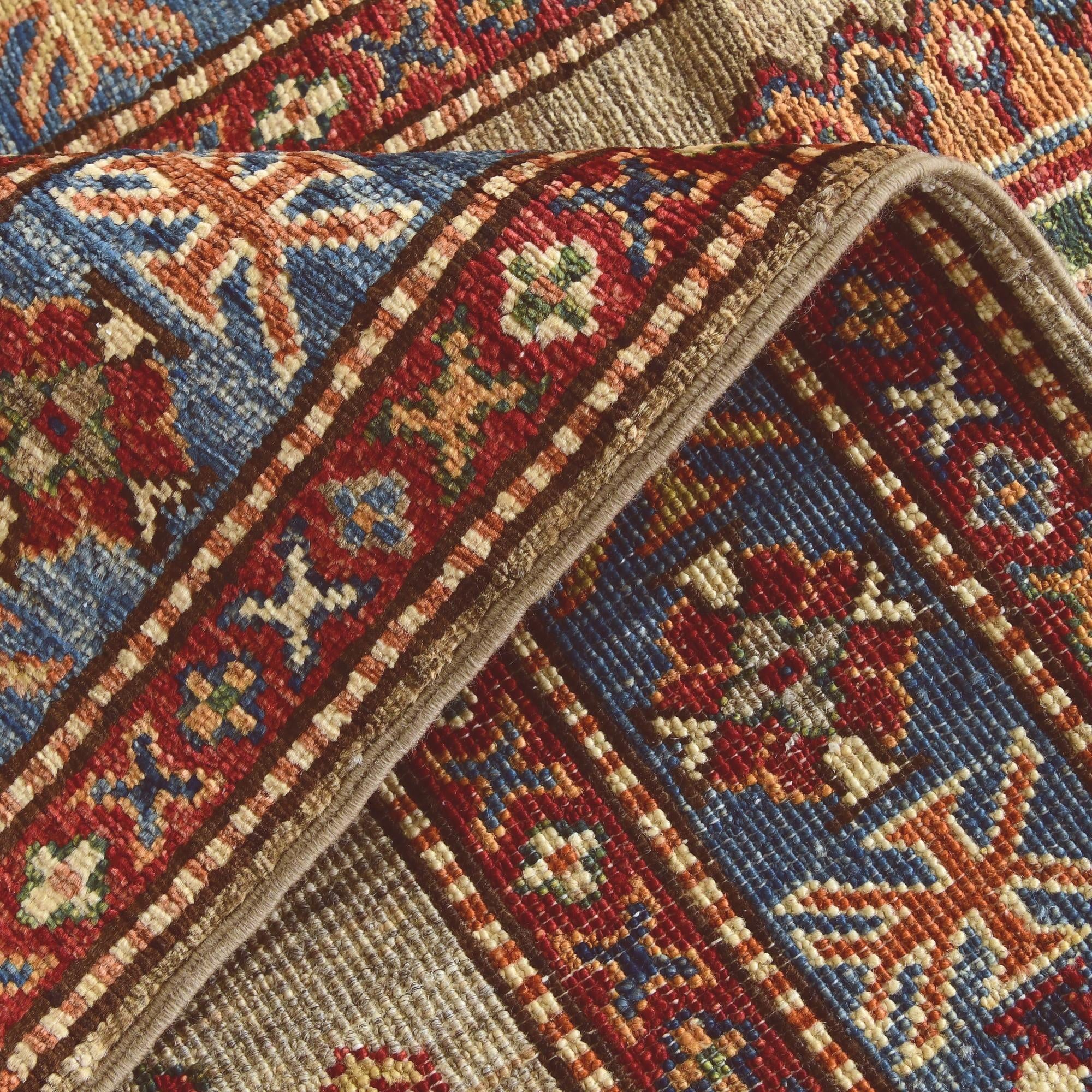 2' 7 x 8' 8 Hand Knotted Kazak Runner Rug